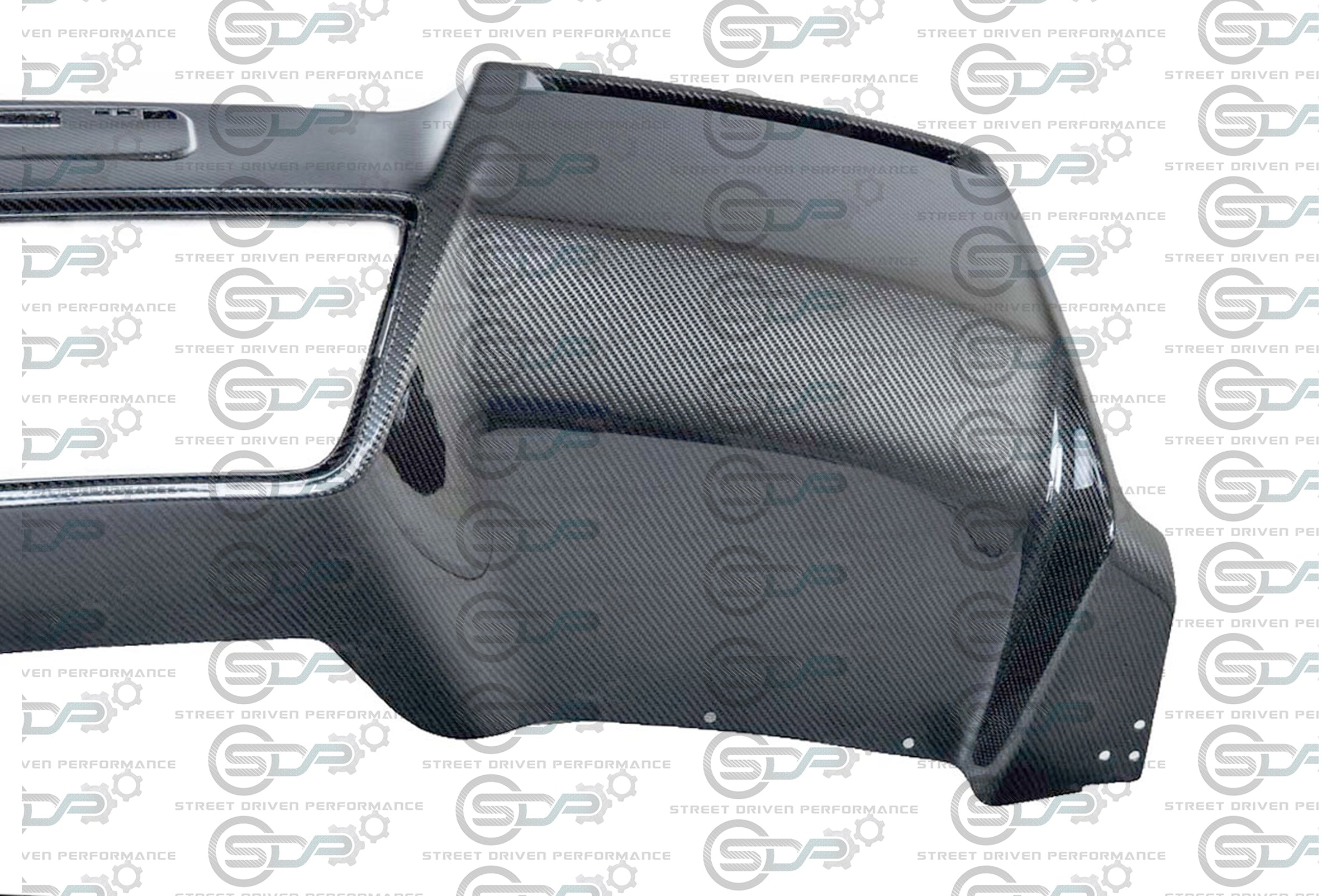 2014-2019 C7 Corvette - Carbon Fiber Rear Bumper Diffuser - Complete