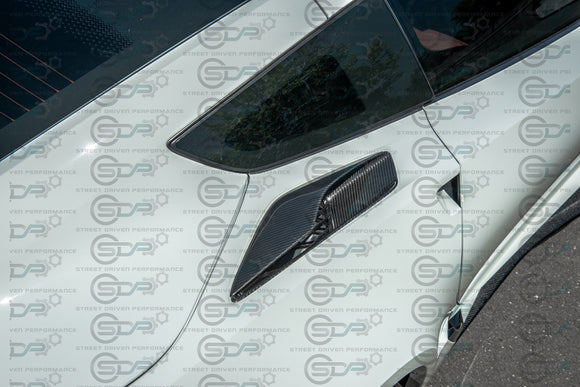 2014-2019 C7 - Corvette - Carbon Fiber Rear Quarter Panel Vents - Z06 Style