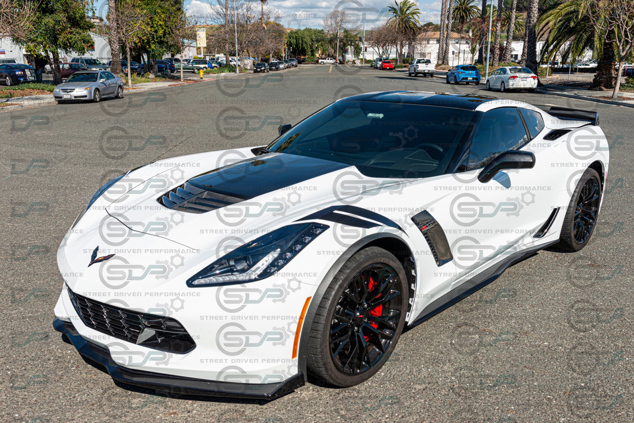 2014-2019 C7 - Corvette - Carbon Fiber Hood Vent - Z06 Style