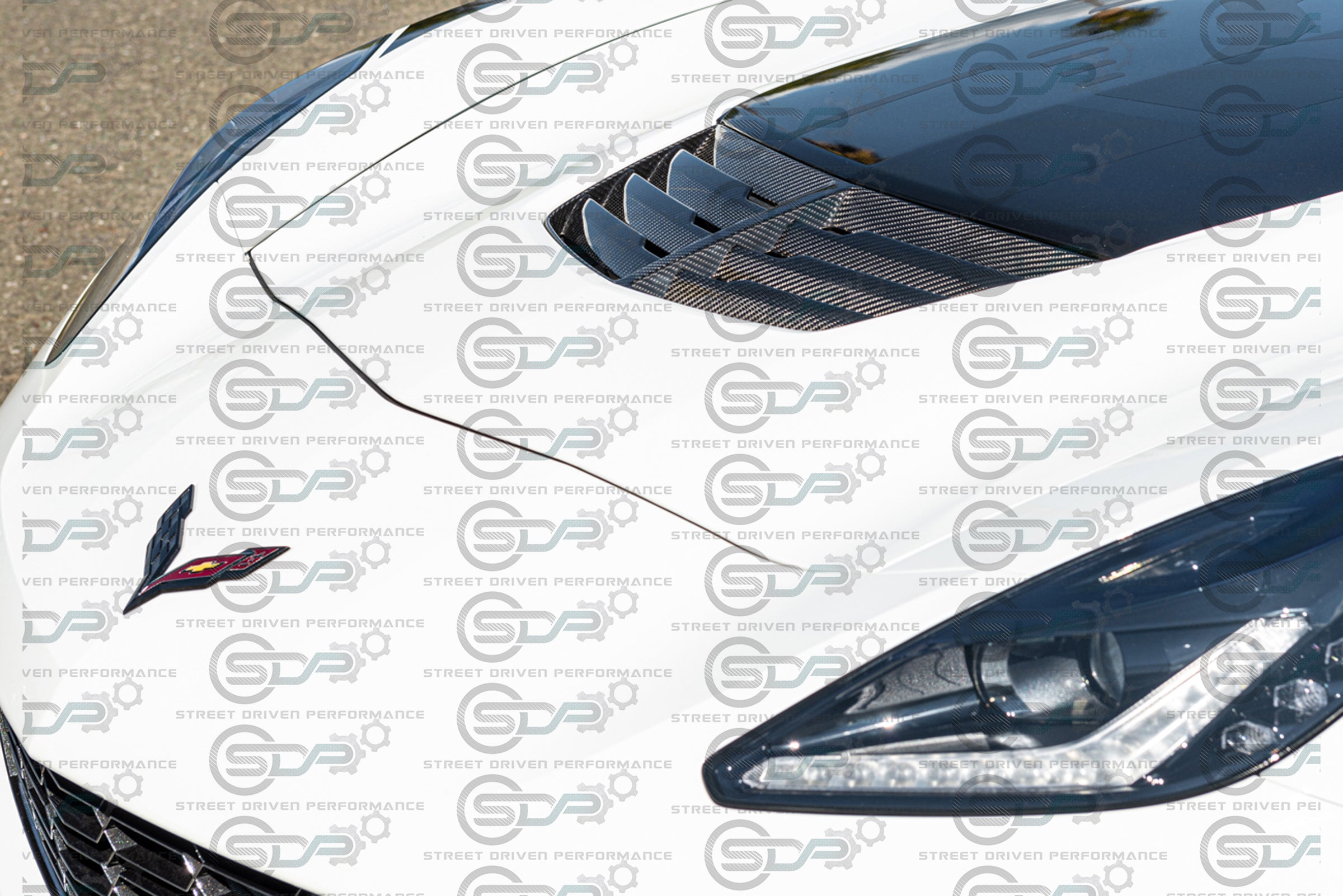 2014-2019 C7 - Corvette - Carbon Fiber Hood Vent - Z06 Style