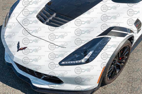 2014-2019 C7 - Corvette - Carbon Fiber Hood Vent - Z06 Style