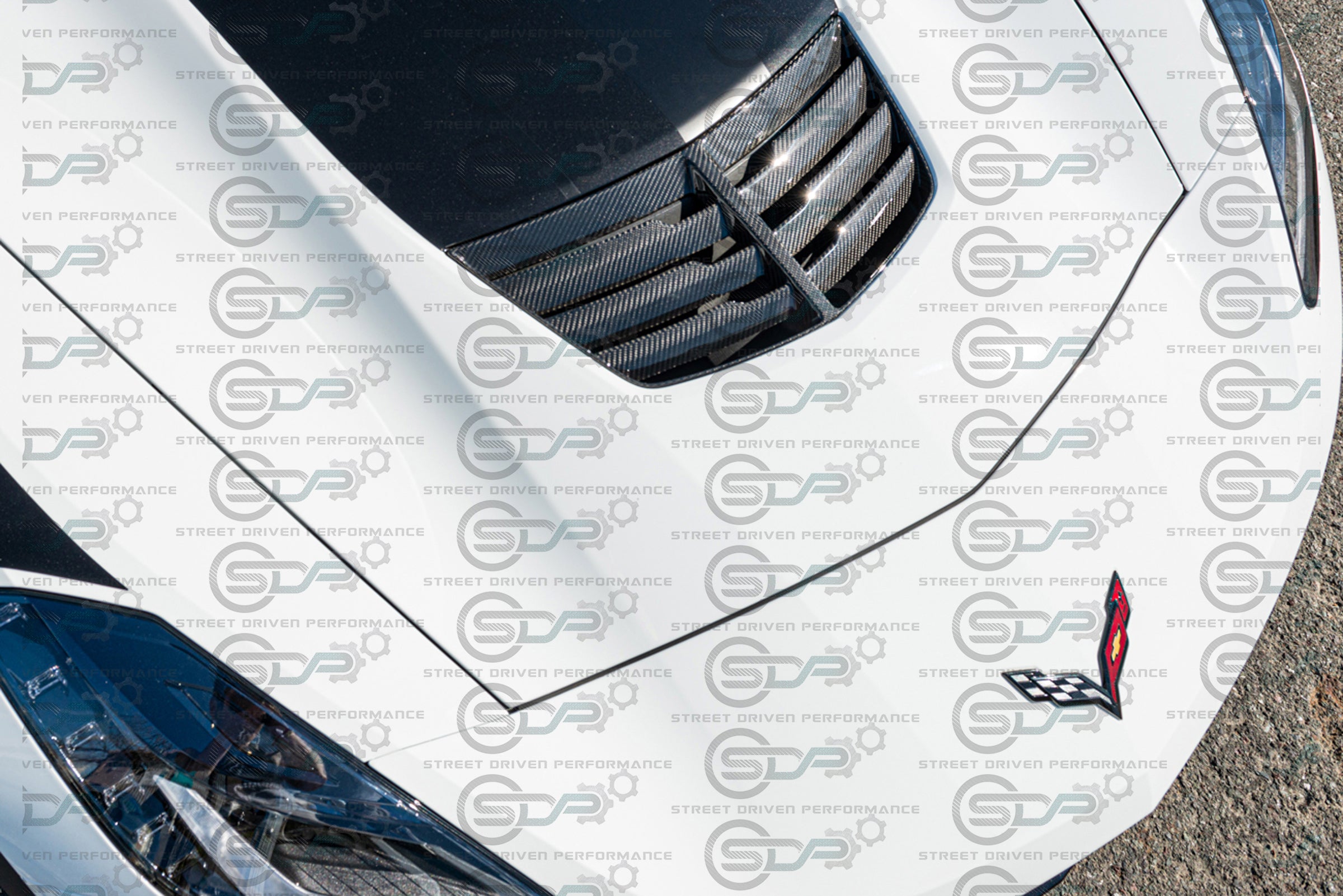 2014-2019 C7 - Corvette - Carbon Fiber Hood Vent - Z06 Style