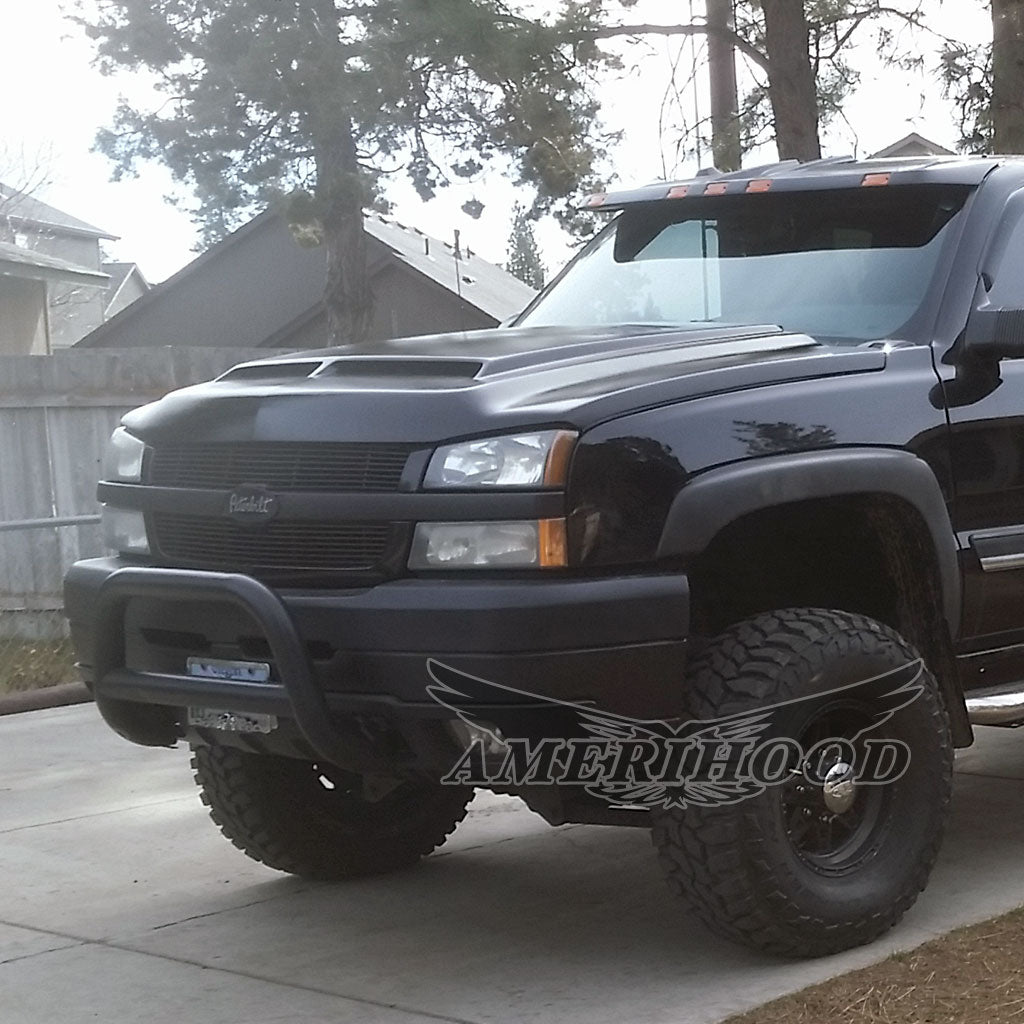 Chevrolet Silverado 1500 2006-2007 Type-E Style Functional Ram Air Hood