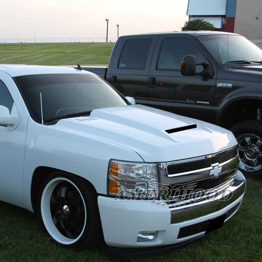 Chevrolet Silverado 1500 2007-2013 Type-RS Style Functional Ram Air Hood