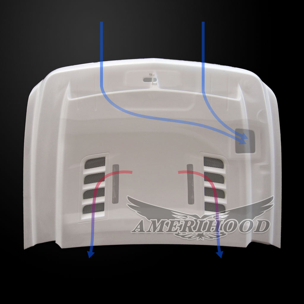 Chevrolet Silverado 3500 Type-E Style Functional Ram Air Hood