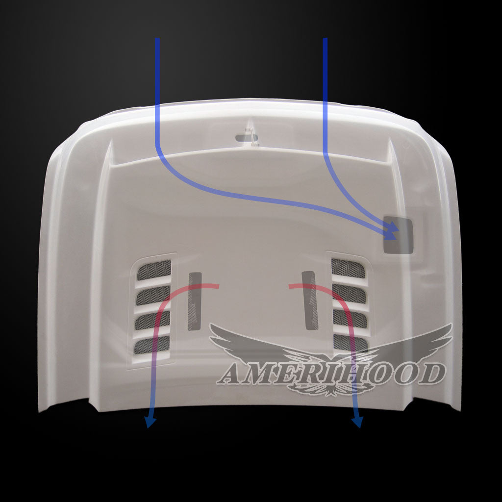 Chevrolet Silverado 3500 Type-E Style Functional Ram Air Hood