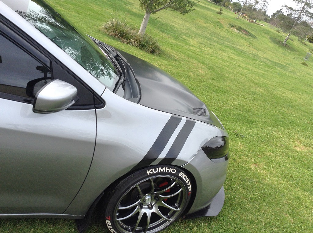 Dodge Dart Type-HC Style Functional Ram Air With Heat Extractor Vents Hood