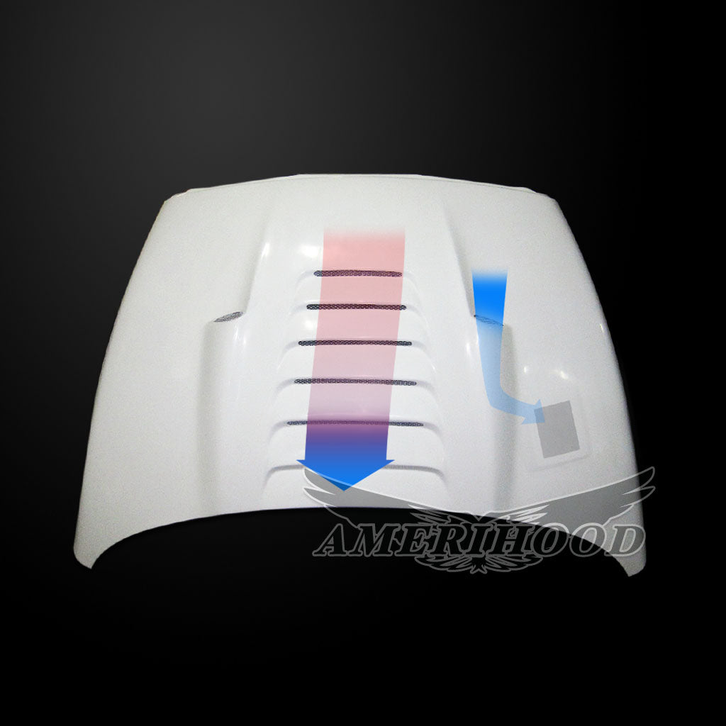 Dodge Ram 1500 2002-2008 Type-TS Style Functional Ram Air Hood