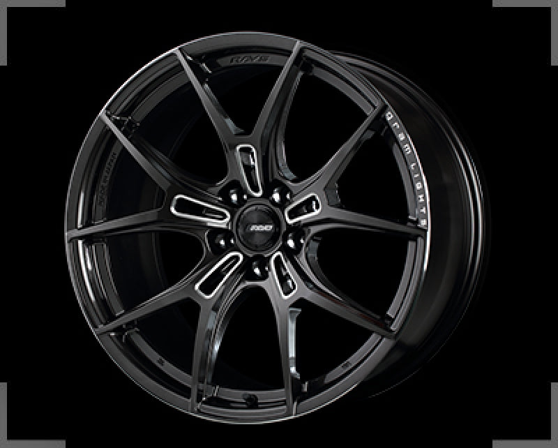 Gram Lights 57FXZ 20x9.5 +20 5x114.3 Super Dark Gunmetal and Machining Rim Edge DC Wheel