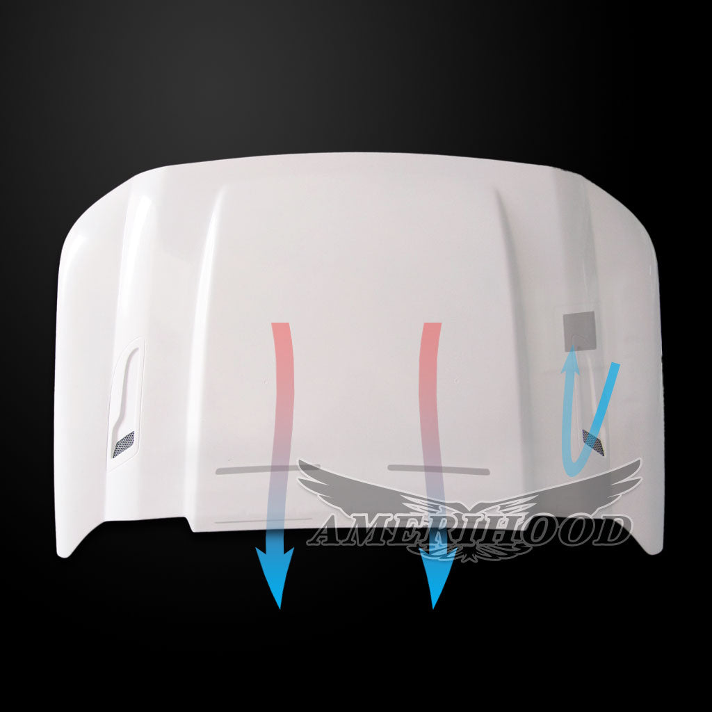 Ford F-450 2011-2016 Type Cowl 3 Inch Style Functional Heat Extraction Ram Air Hood