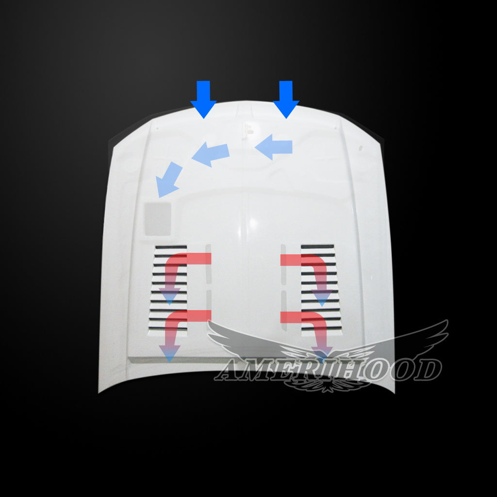 Ford Mustang 2005-2009 Type-E Style Functional Heat Extraction Ram Air Hood