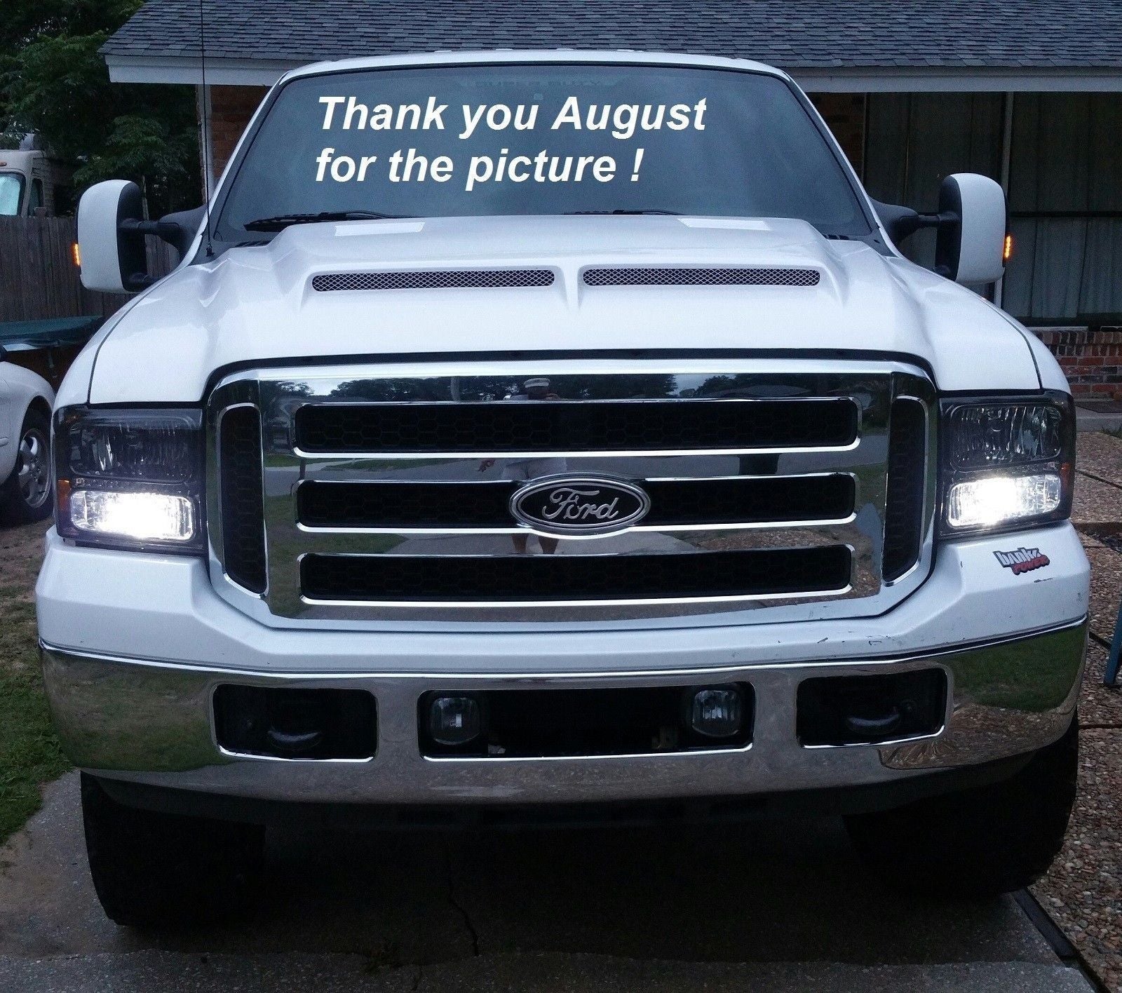 Ford F-250 1999-2007 Super Duty Type-E Style Functional Ram Air Cooling Hood