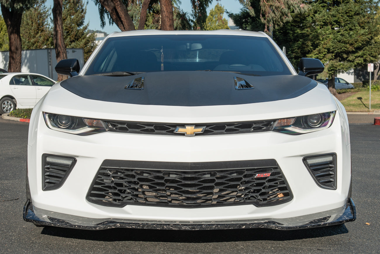 2016+ Camaro SS ZL1 1LE Style FORGED CARBON FIBER Front Bumper Lip Splitter Ground Effects