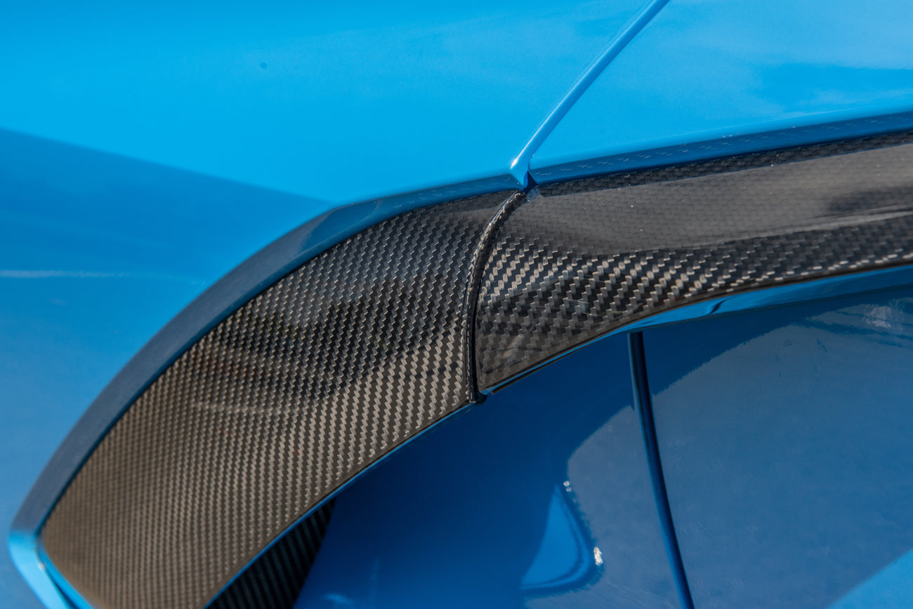 2020+ Corvette C8 CARBON FIBER Replacement Side Fender Vent Door Handle Pair