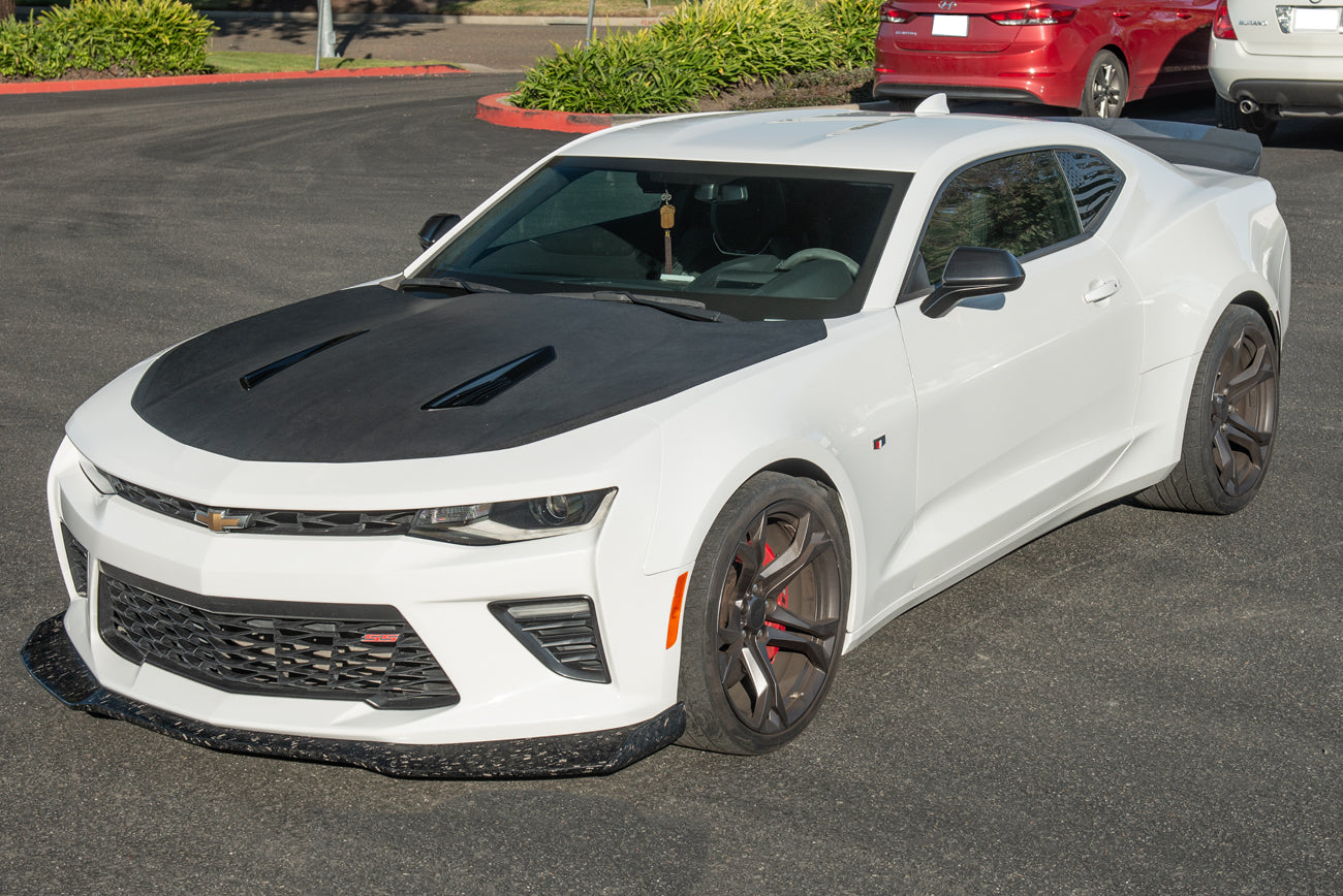 2016+ Camaro SS ZL1 1LE Style FORGED CARBON FIBER Front Bumper Lip Splitter Ground Effects