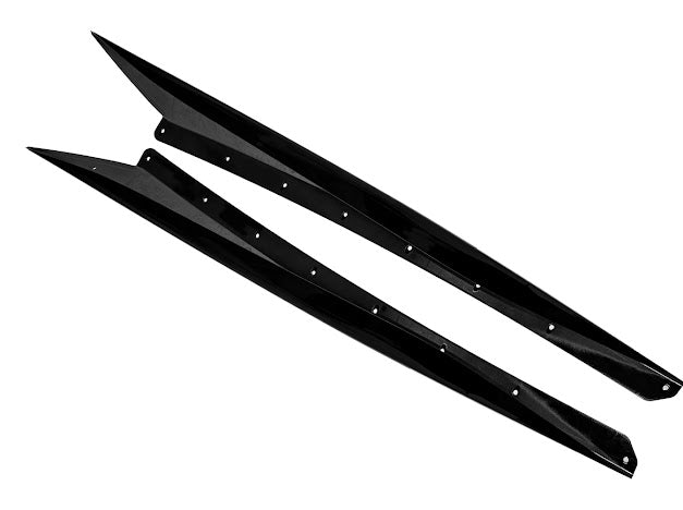 2020+ Corvette C8 SDP Z51 GLOSSY BLACK *ADD-ON* Side Skirts Rocker Panel Pair