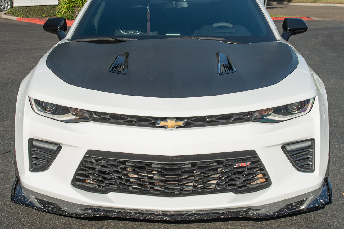 2016+ Camaro SS ZL1 1LE Style FORGED CARBON FIBER Front Bumper Lip Splitter Ground Effects