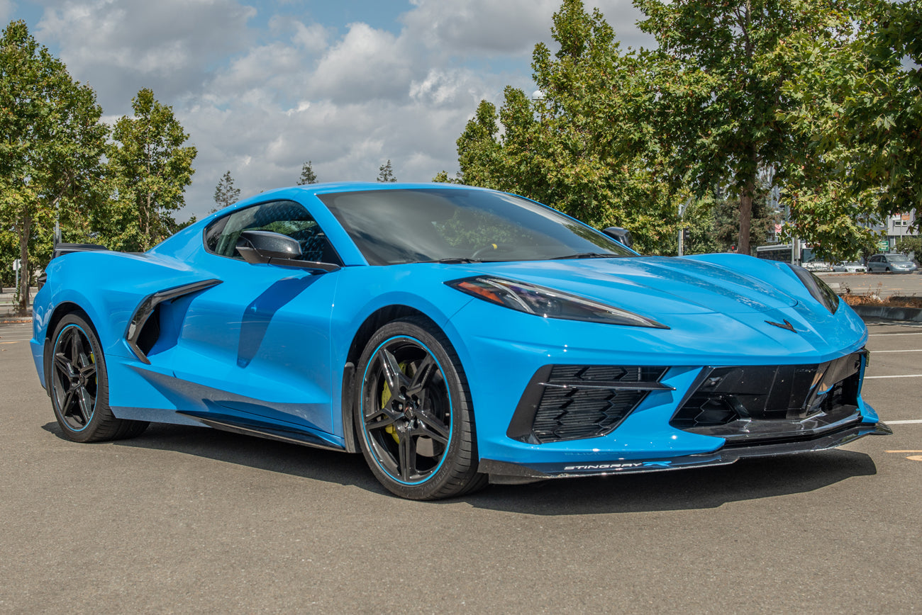 2020+ Corvette C8 CARBON FIBER Replacement Side Fender Vent Door Scoop Pair