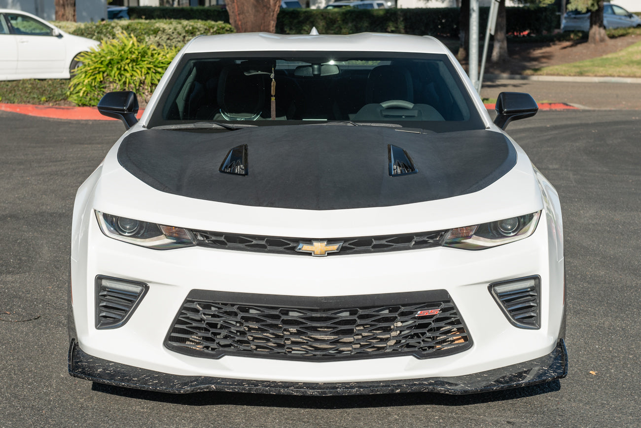 2016+ Camaro SS ZL1 1LE Style FORGED CARBON FIBER Front Bumper Lip Splitter Ground Effects