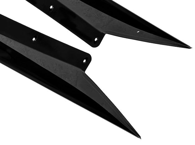 2020+ Corvette C8 SDP Z51 GLOSSY BLACK *ADD-ON* Side Skirts Rocker Panel Pair