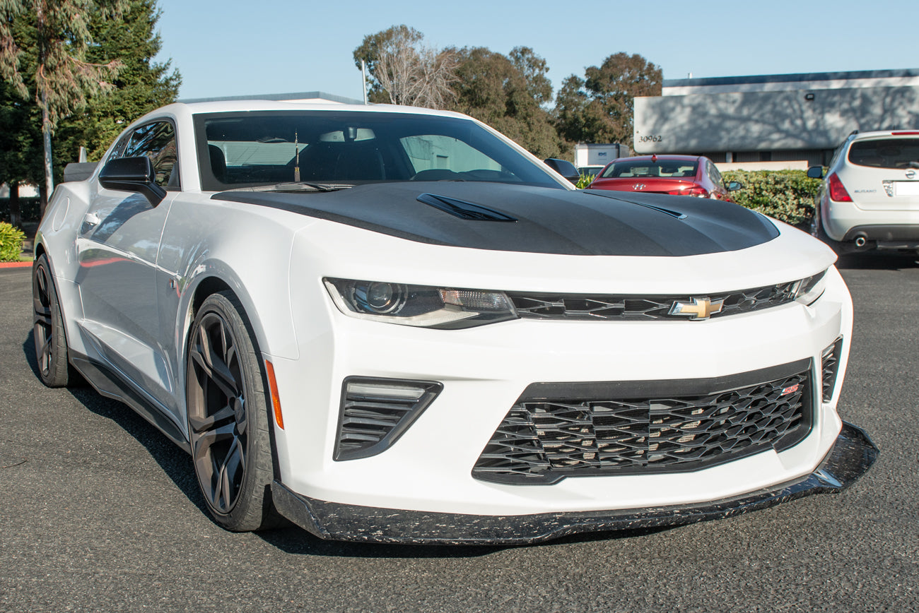 2016+ Camaro SS ZL1 1LE Style FORGED CARBON FIBER Front Bumper Lip Splitter Ground Effects
