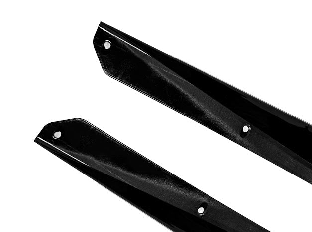 2020+ Corvette C8 SDP Z51 GLOSSY BLACK *ADD-ON* Side Skirts Rocker Panel Pair