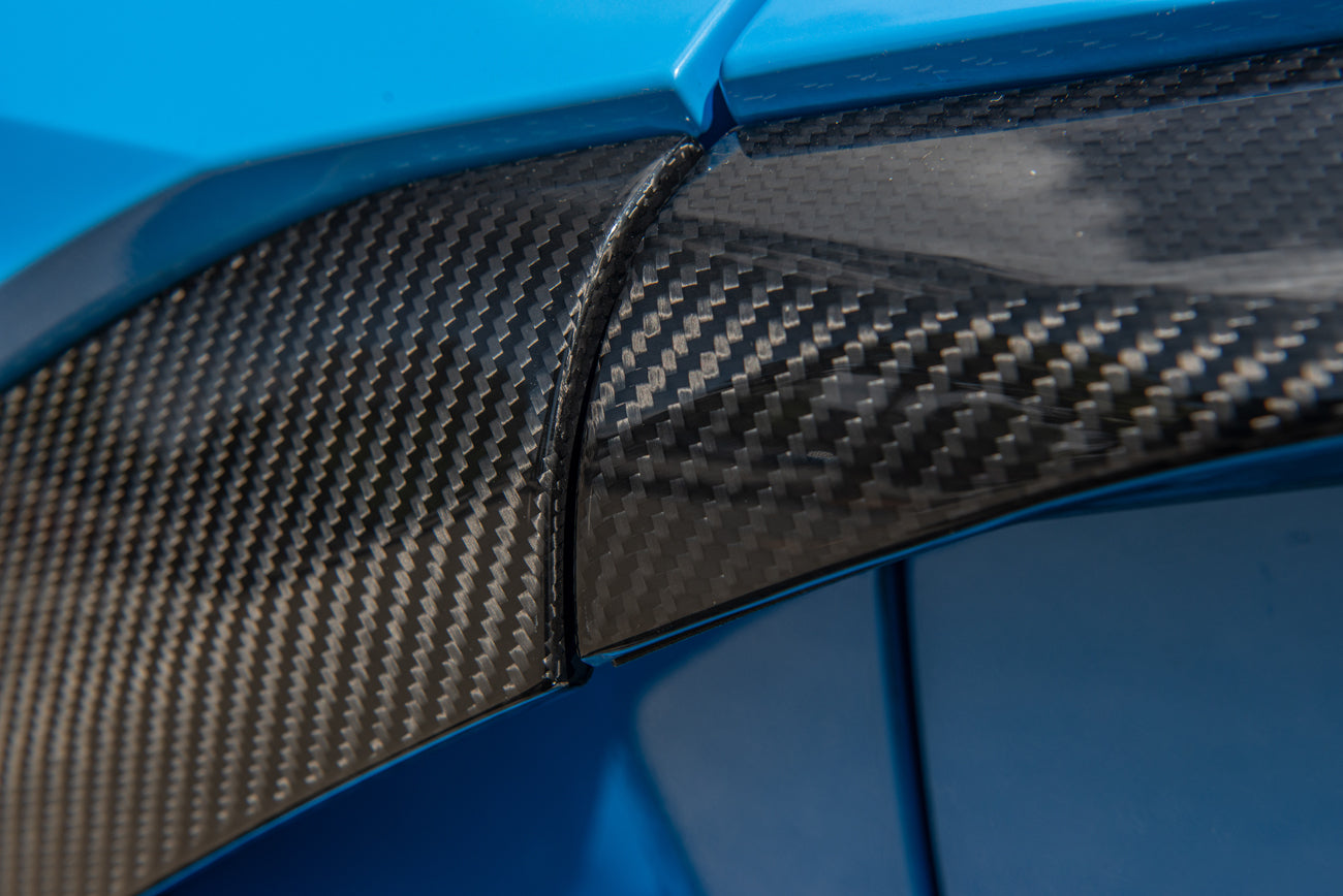 2020+ Corvette C8 CARBON FIBER Replacement Side Fender Vent Door Handle Pair