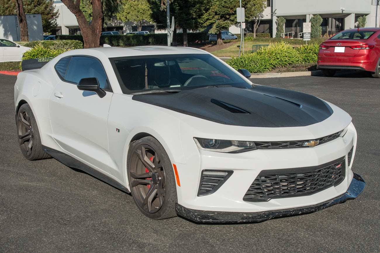 2016+ Camaro SS ZL1 1LE Style FORGED CARBON FIBER Front Bumper Lip Splitter Ground Effects