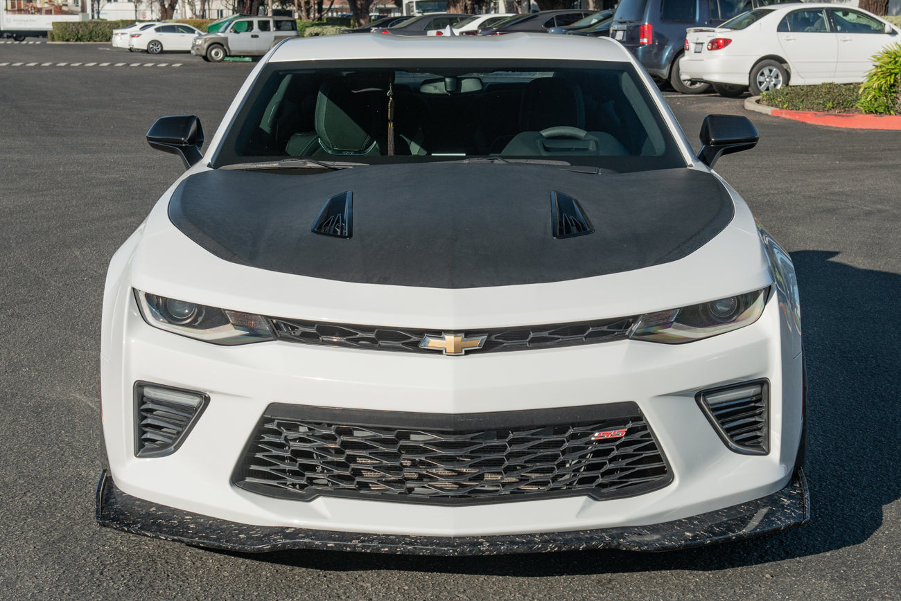 2016+ Camaro SS ZL1 1LE Style FORGED CARBON FIBER Front Bumper Lip Splitter Ground Effects