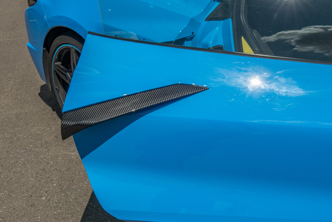 2020+ Corvette C8 CARBON FIBER Replacement Side Fender Vent Door Handle Pair