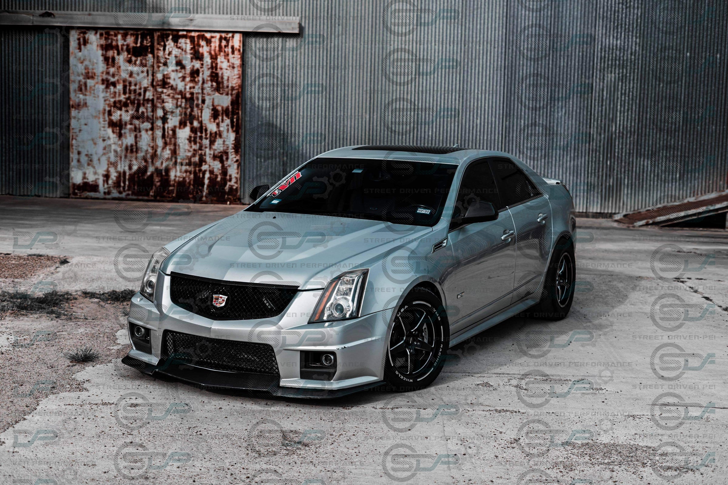 2009-2015 CTS-V V2 - Carbon Fiber "V3 style" front lip splitter ground effects