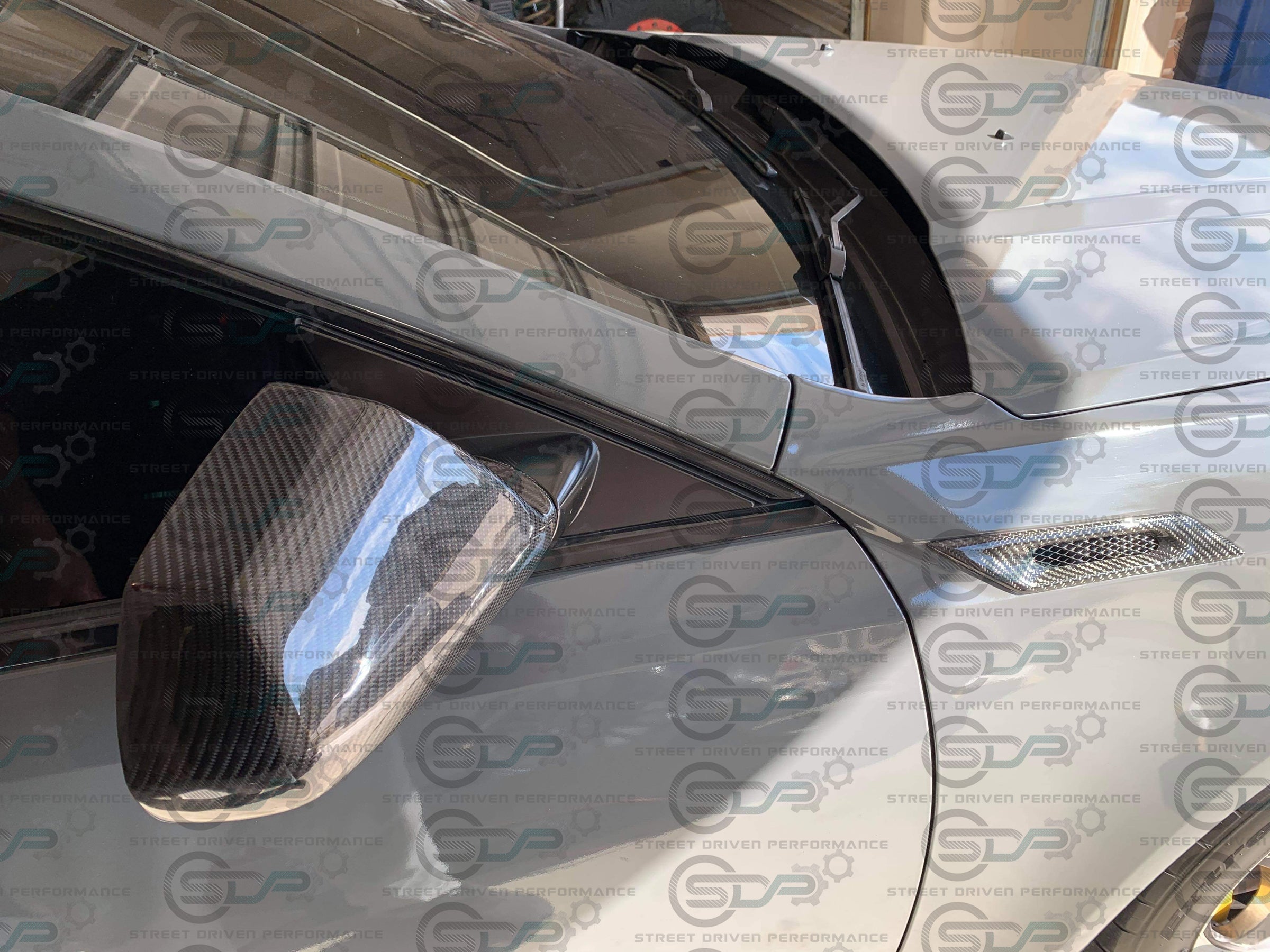 2009-2015 Cadillac CTS-V V2 | Carbon Fiber Side Mirror Cap Covers (Pair)