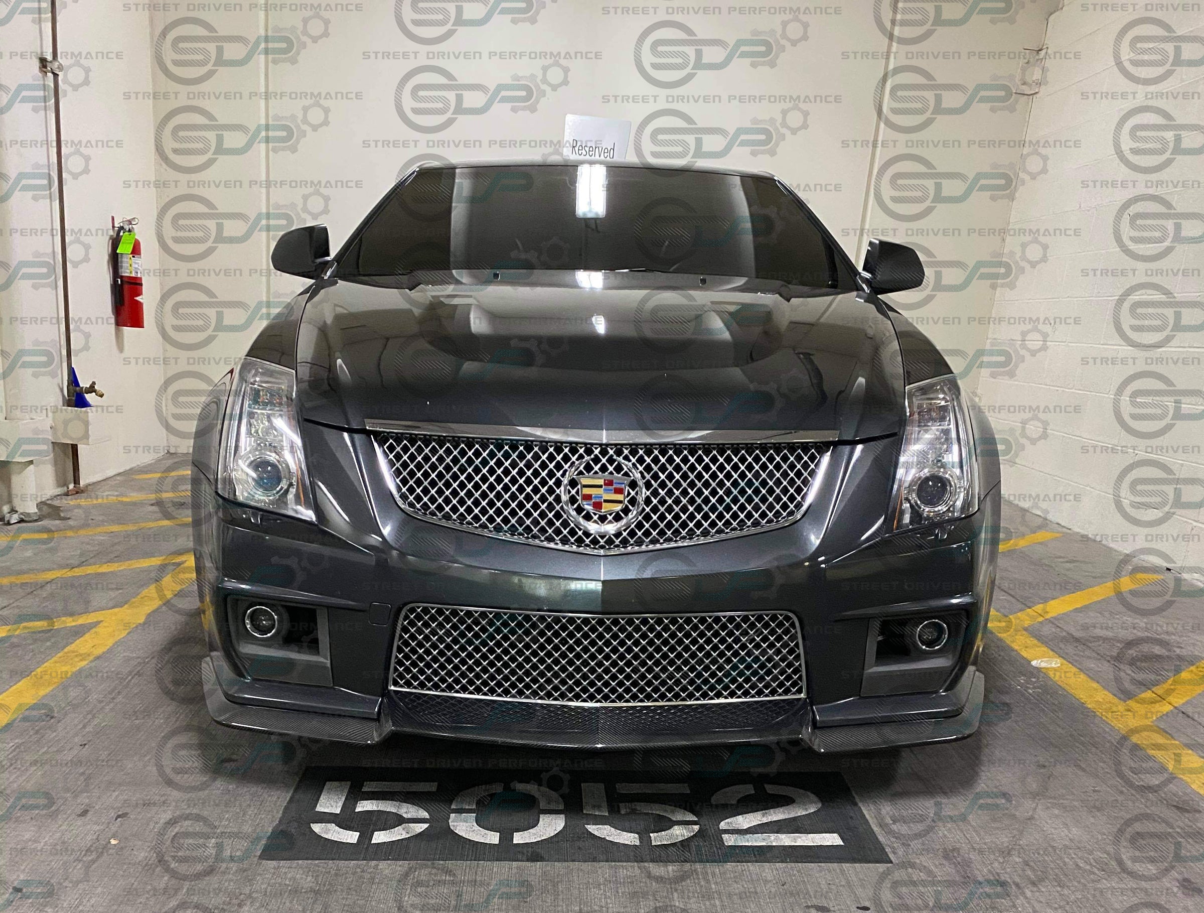 2009-2015 CTS-V V2 - Carbon Fiber "V3 style" front lip splitter ground effects
