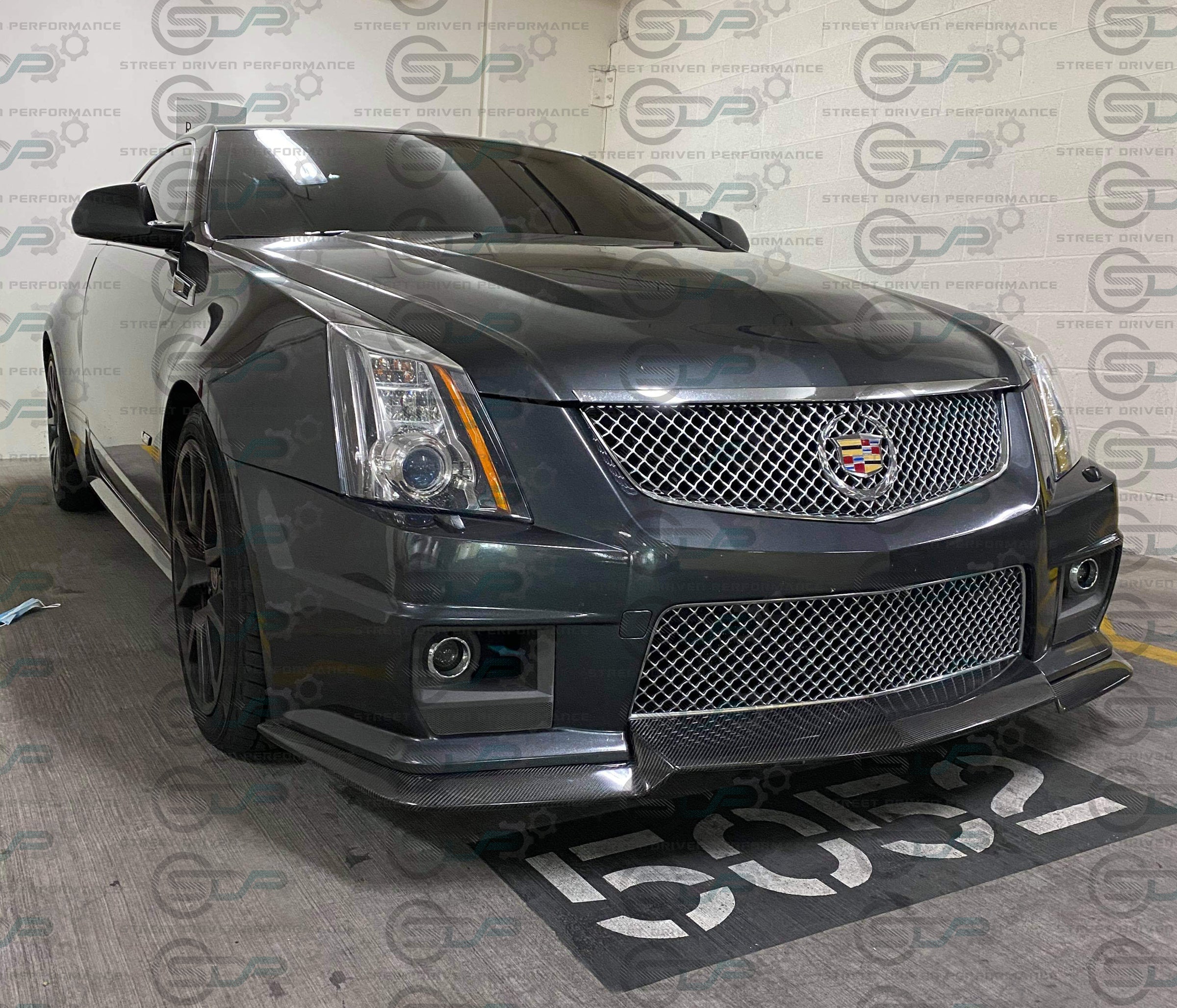 2009-2015 CTS-V V2 - Carbon Fiber "V3 style" front lip splitter ground effects