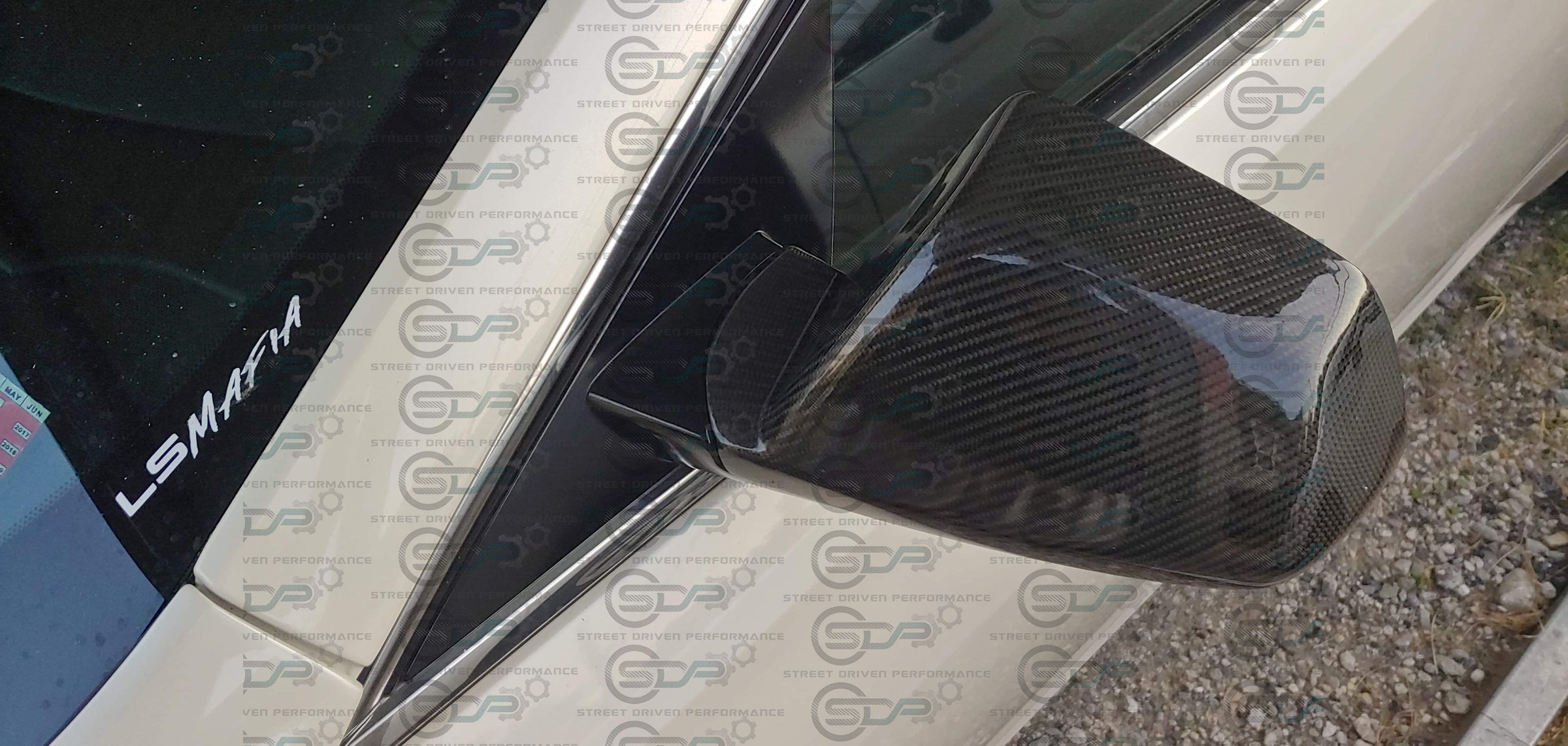 2009-2015 Cadillac CTS-V V2 | Carbon Fiber Side Mirror Cap Covers (Pair)