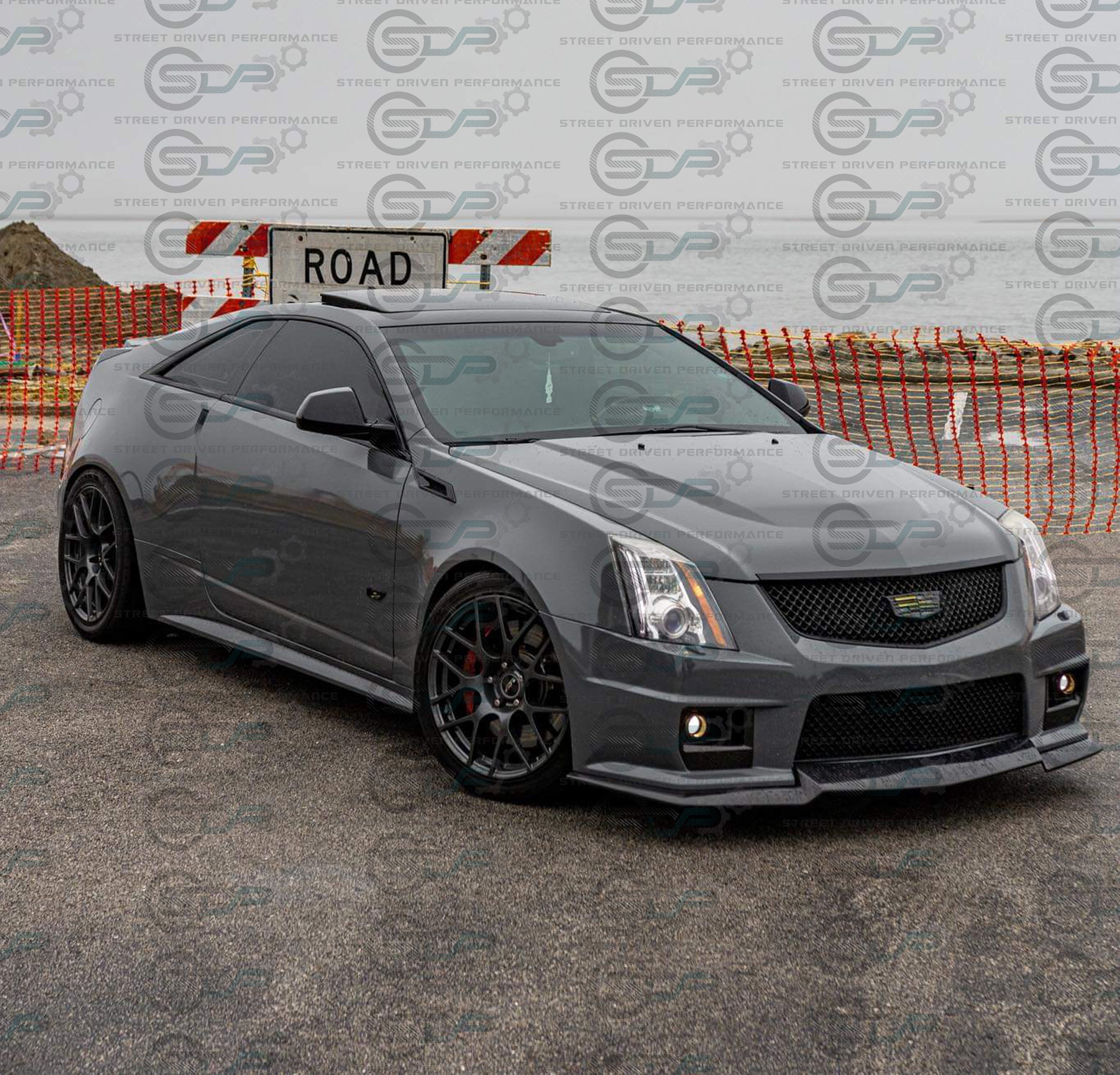 2009-2015 CTS-V V2 - Carbon Fiber "V3 style" front lip splitter ground effects