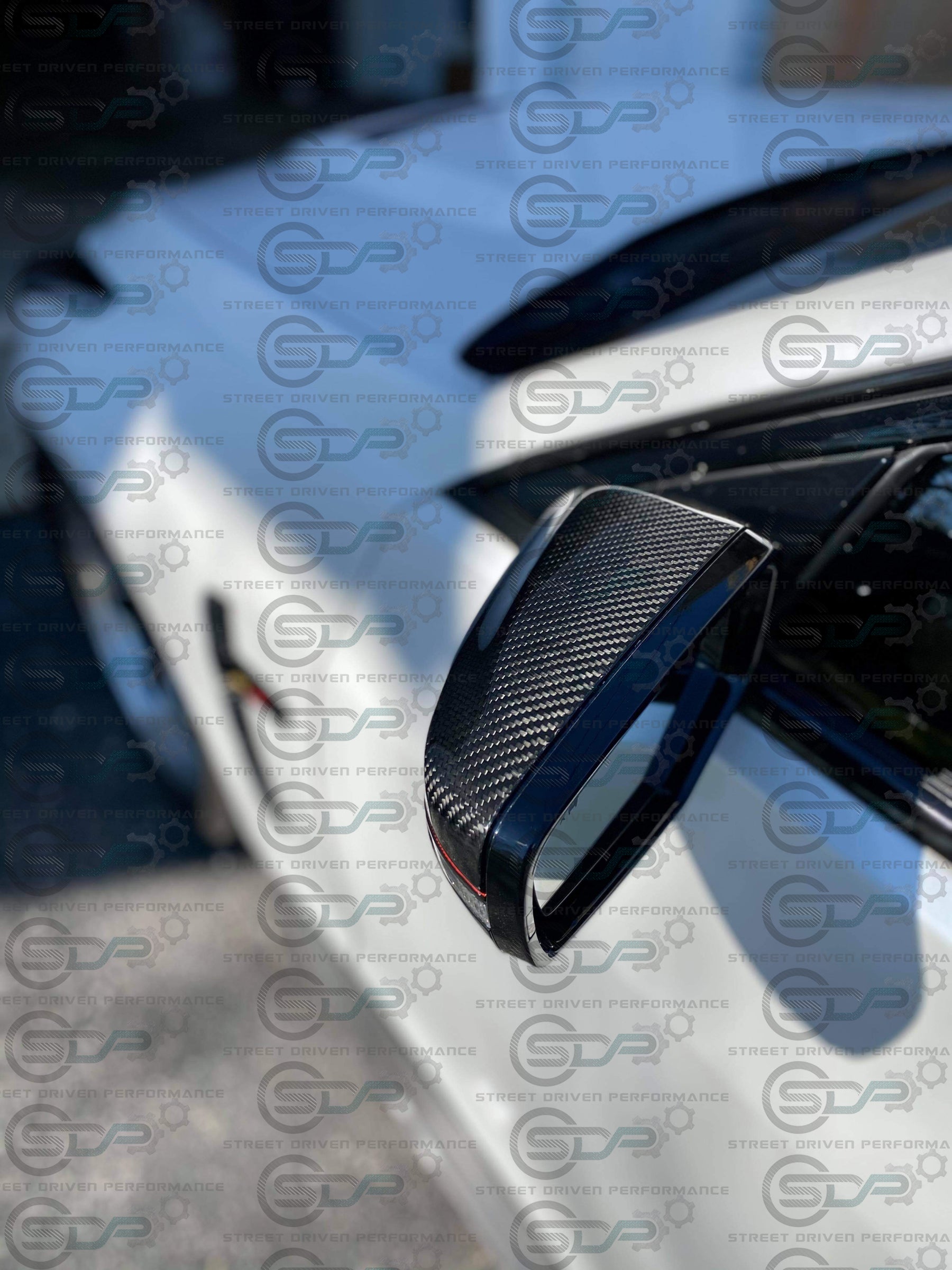 2016-2019 Cadillac CTS/ CTS-V V3 | Carbon Fiber Side Mirror Covers Replacement - All Models