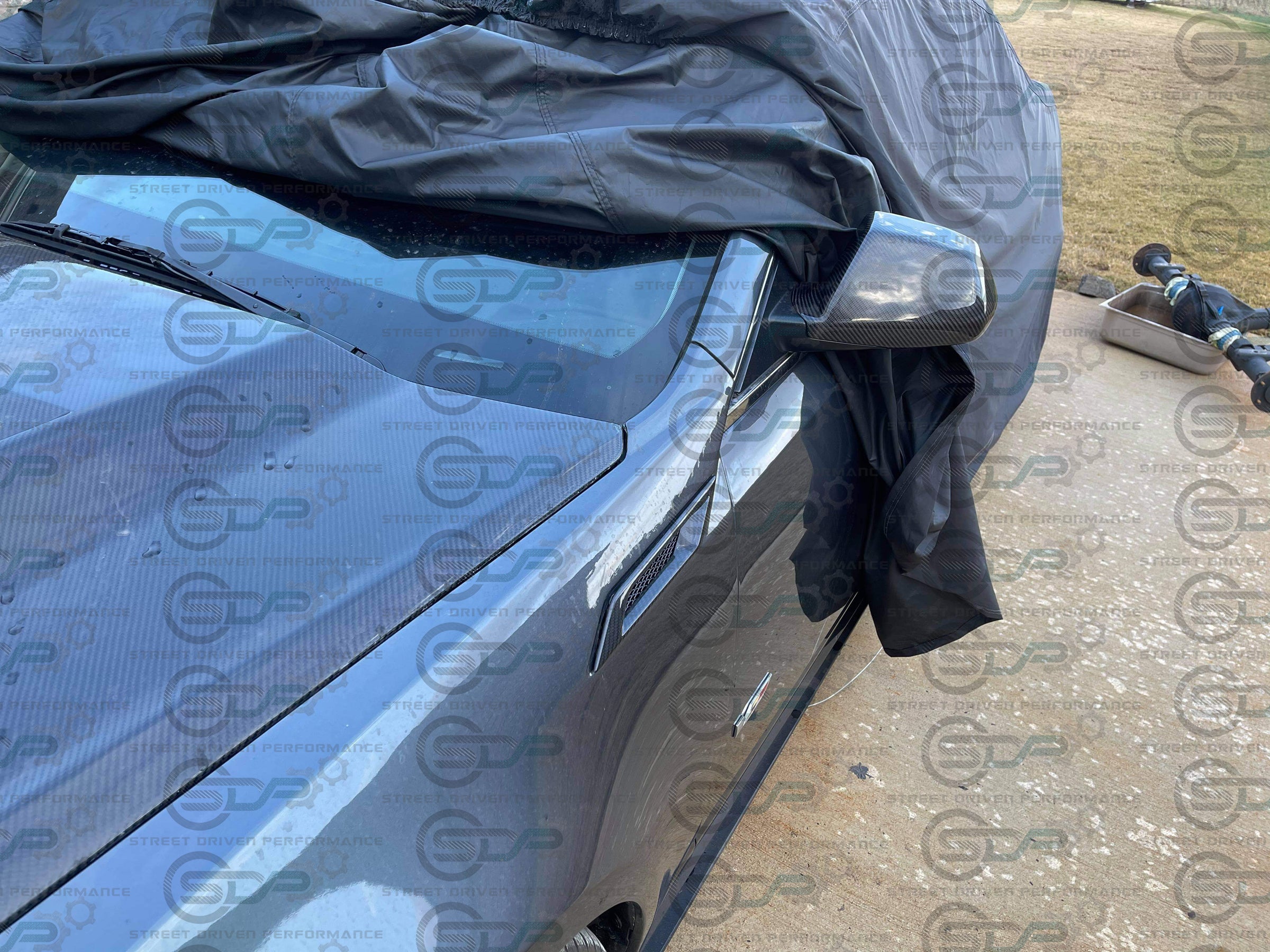 2009-2015 Cadillac CTS-V V2 | Carbon Fiber Side Mirror Cap Covers (Pair)