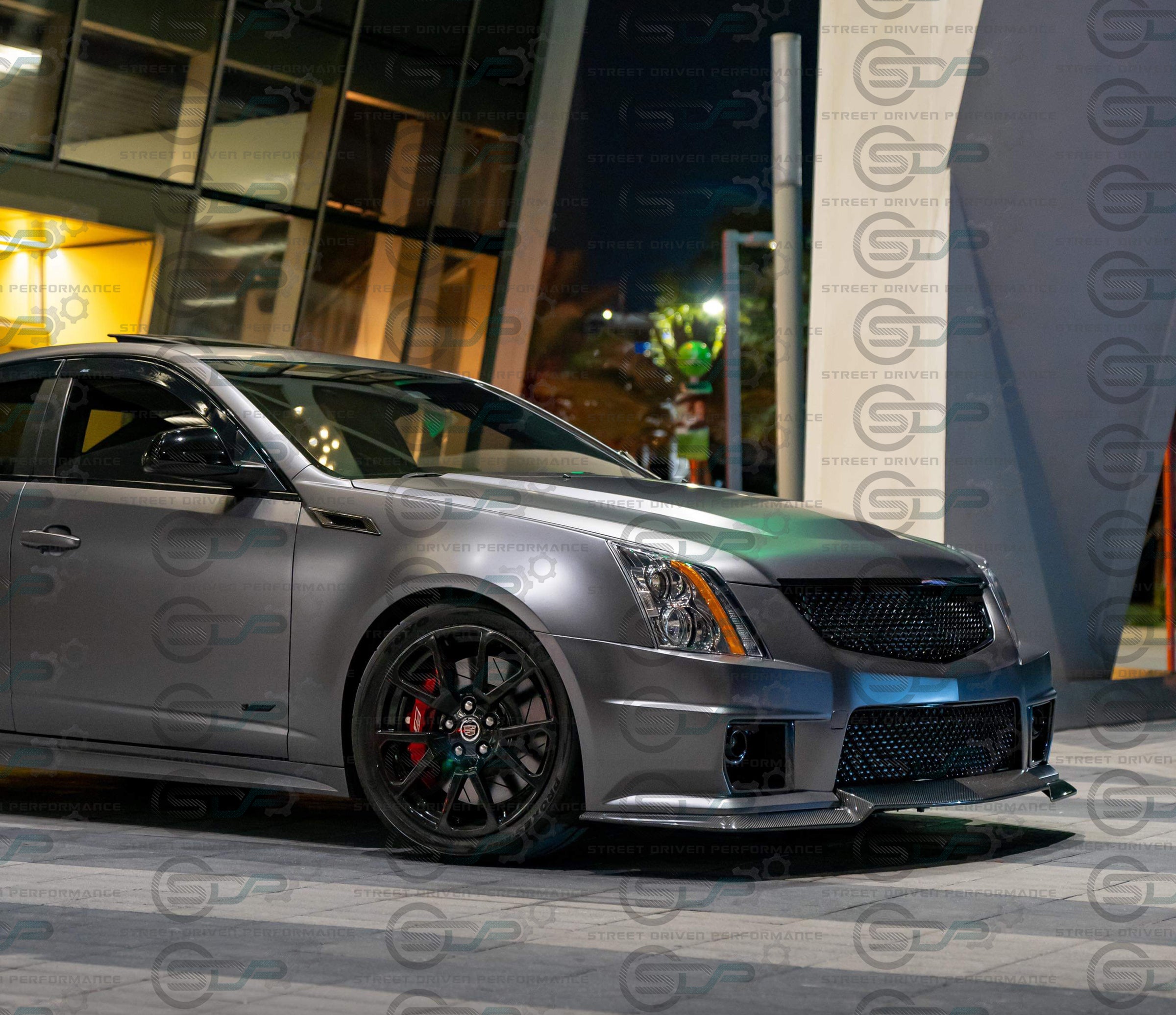 2009-2015 CTS-V V2 - Carbon Fiber "V3 style" front lip splitter ground effects