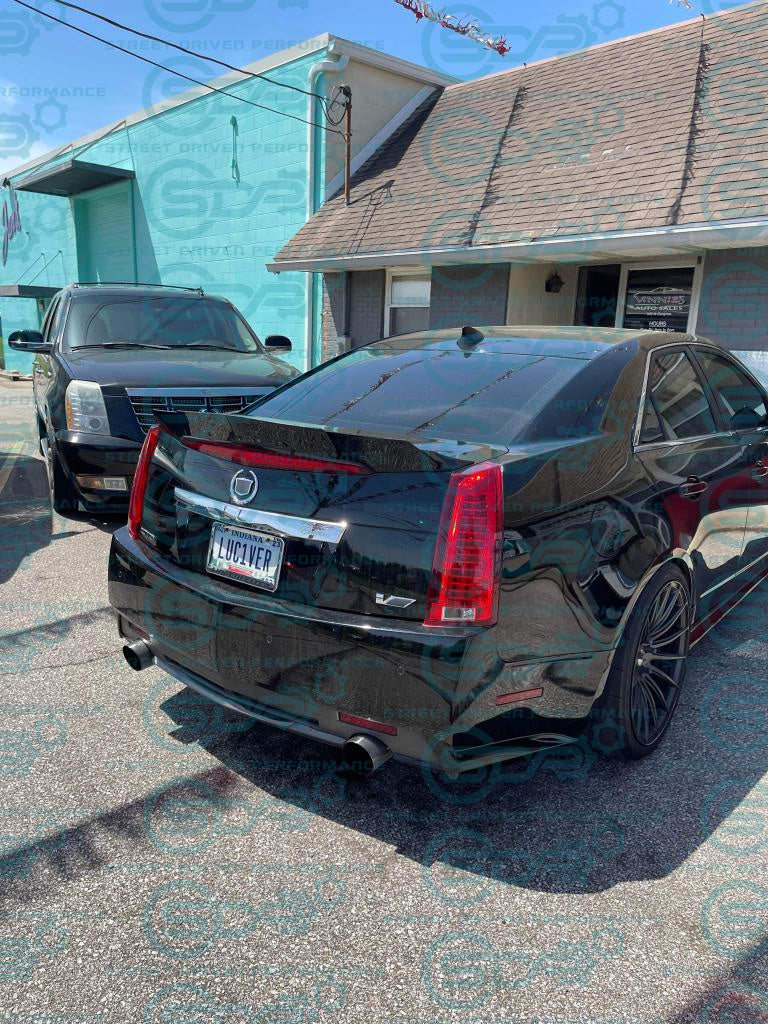 2009-2015 Cadillac CTS-V V2 | Sedan Carbon Fiber Rear Trunk Lid Wickerbill Spoiler / Wing