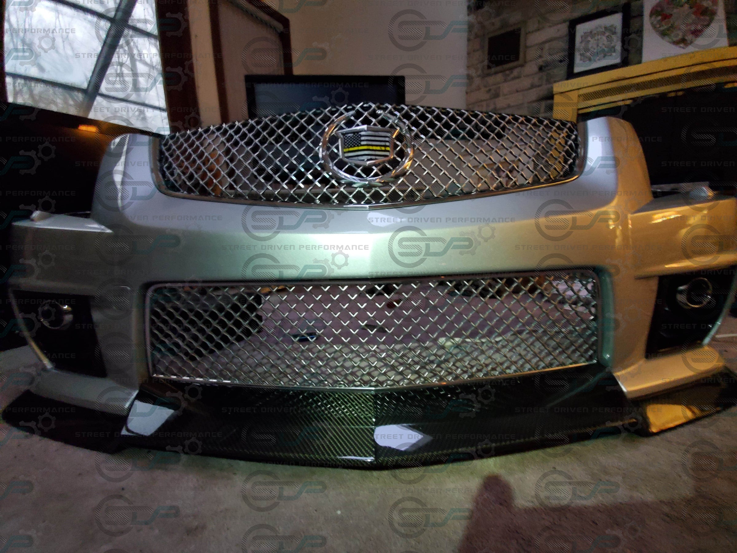 2009-2015 CTS-V V2 - Carbon Fiber "V3 style" front lip splitter ground effects
