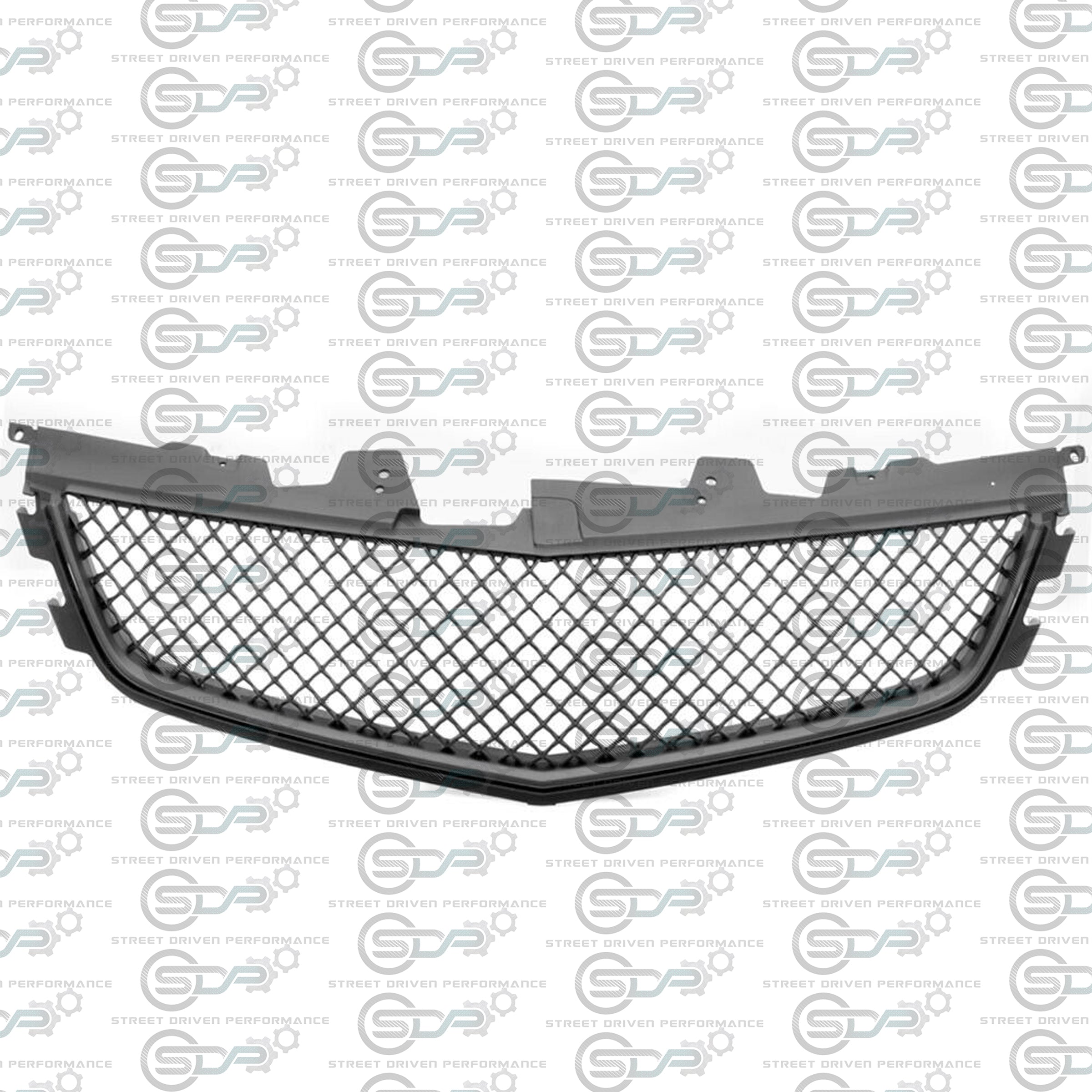 2009-2015 CTS-V V2 -  Black front grilles set (blank no emblem)